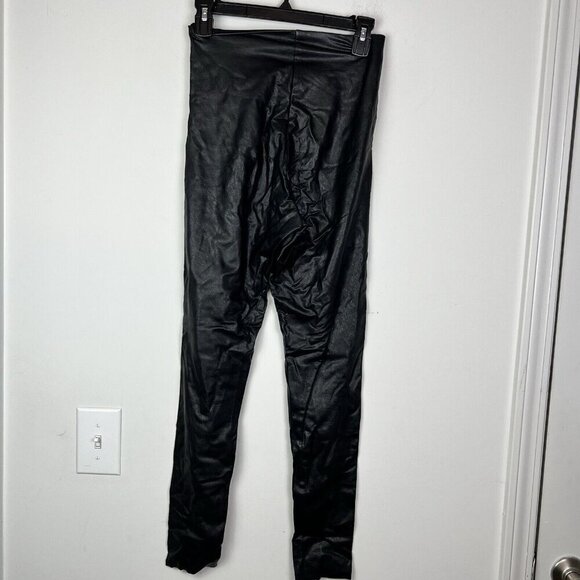 Commando Perfect Control Black Faux Leather High Rise Leggings Size S - Picture 8 of 9